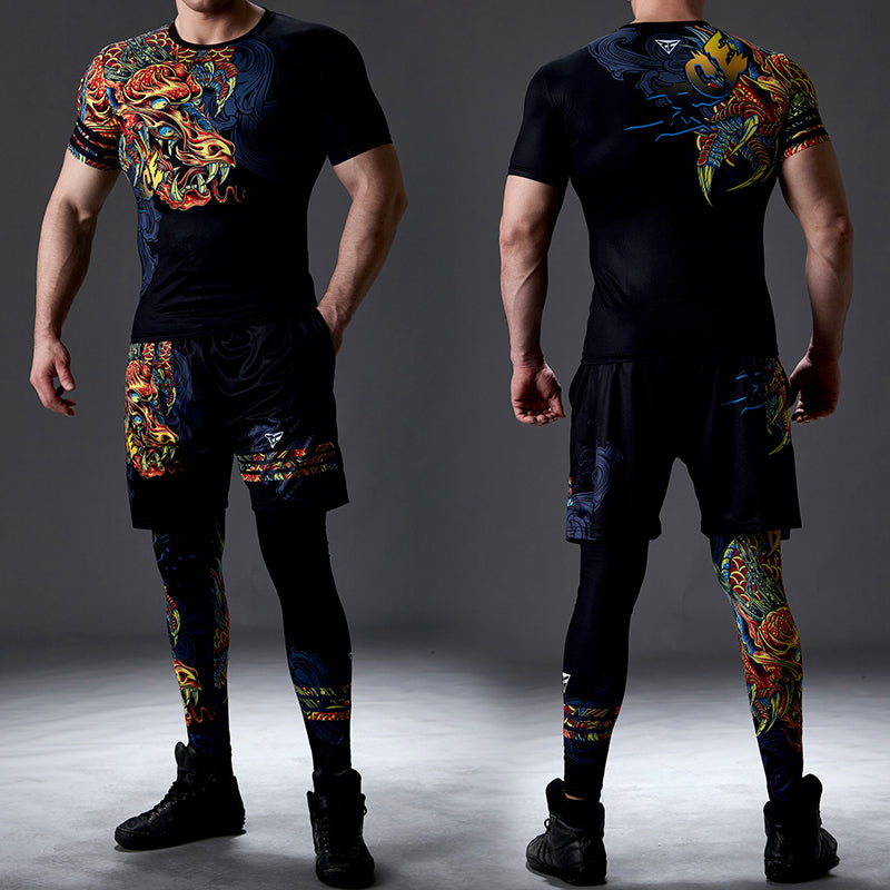 Animal print Rashguard Set