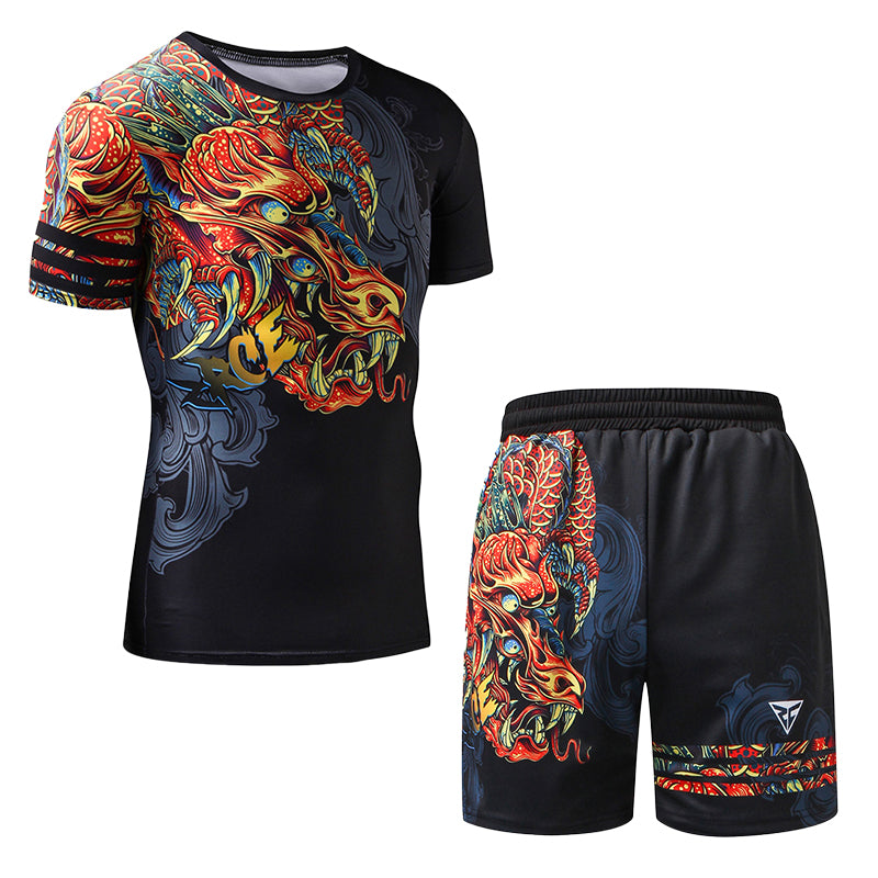 Animal print Rashguard Set