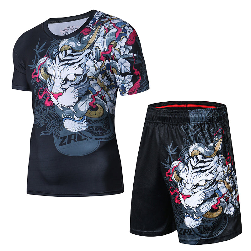 Animal print Rashguard Set