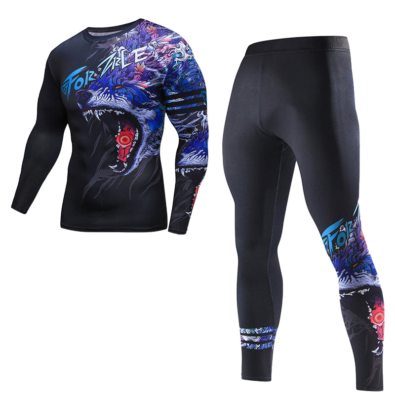Animal print Rashguard Set