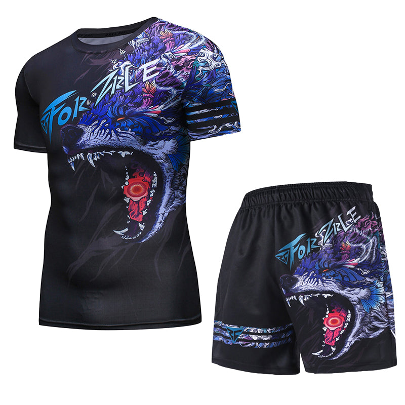 Animal print Rashguard Set